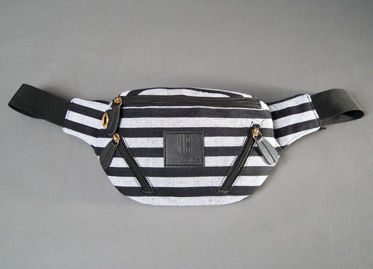 LB Lina Berlina Hip bag white and black